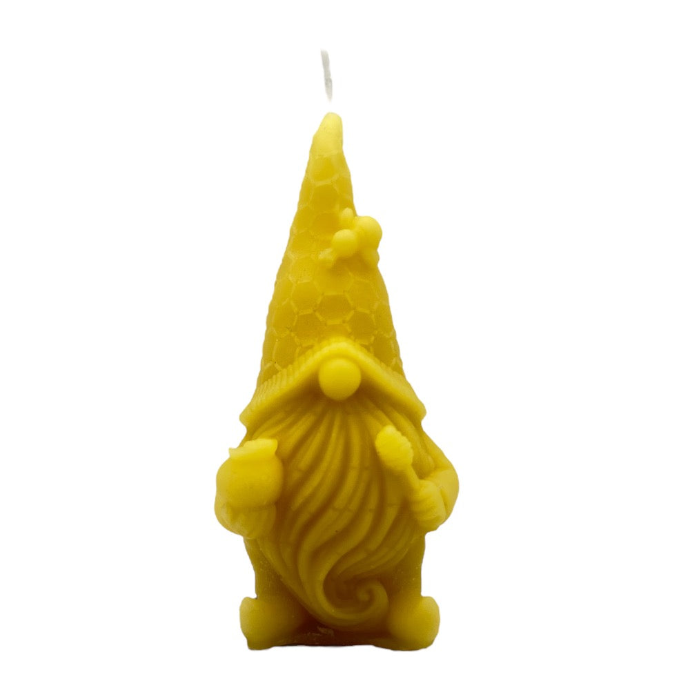 Candela in cera d'api Gnomo Miele