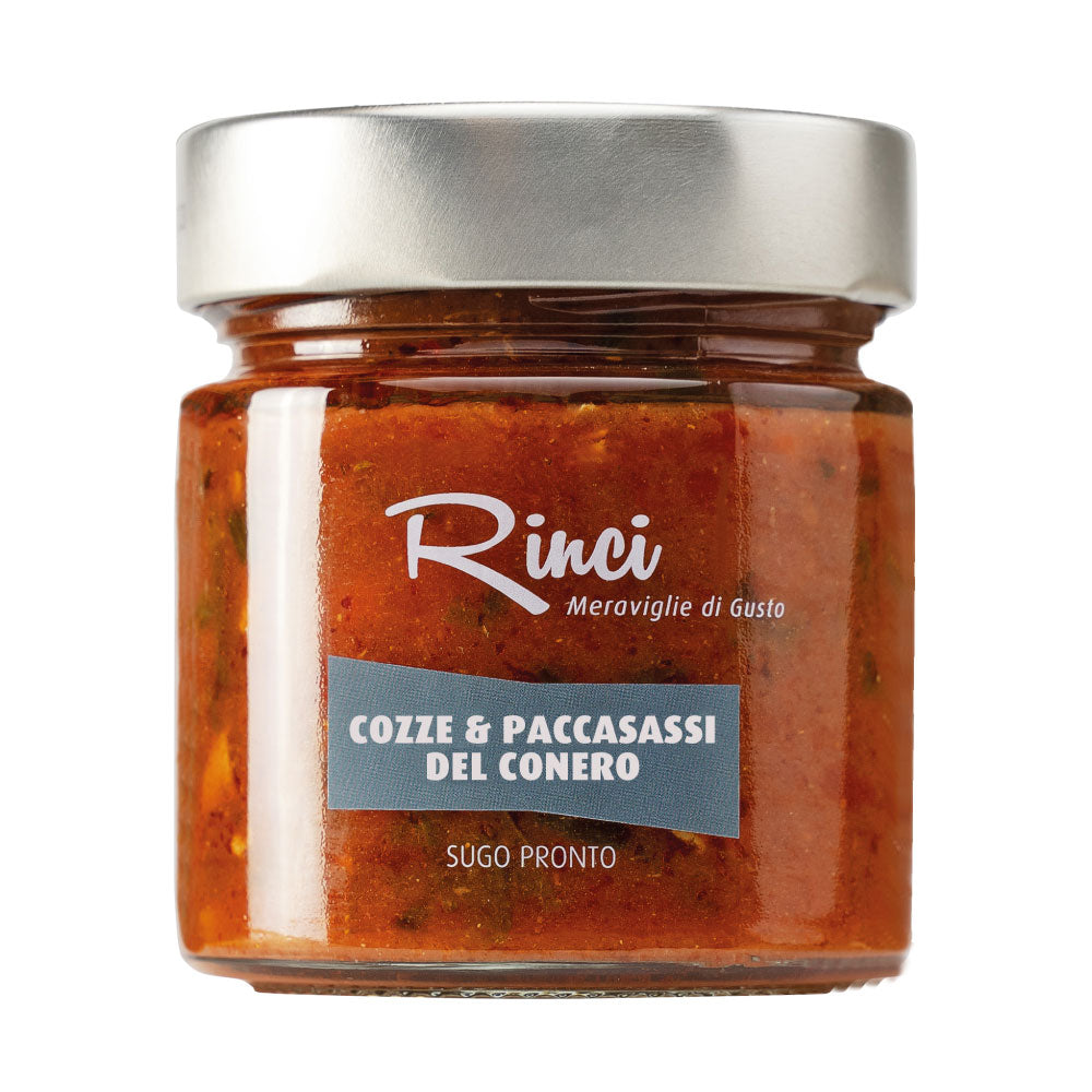 Conero’s mussel and paccasassi (sea fennel) sauce
